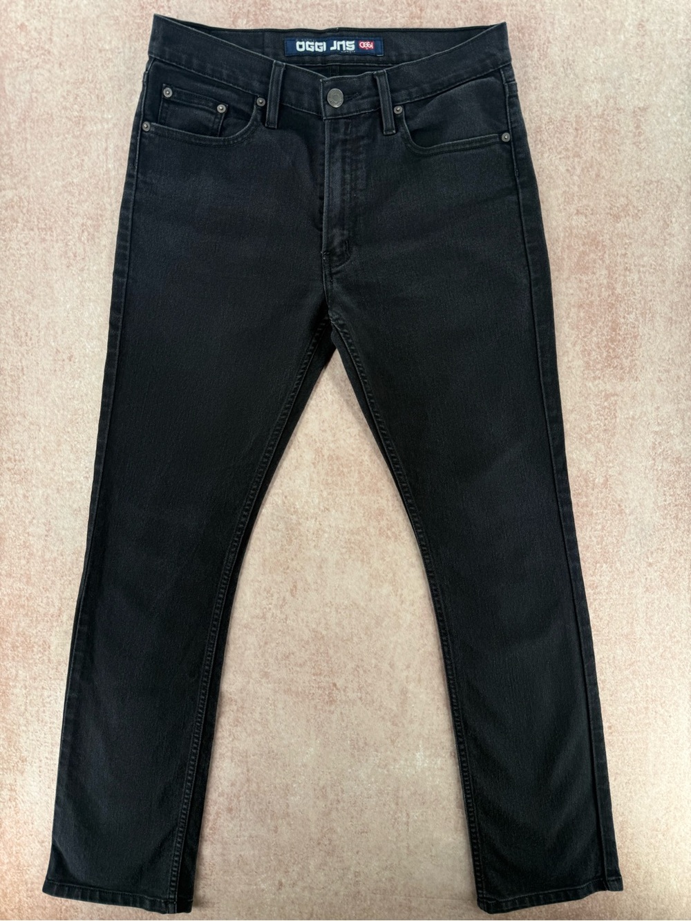 Oggi Jeans Men’s Size 34 Black Wash Slim Bootcut Jeans Y2K
